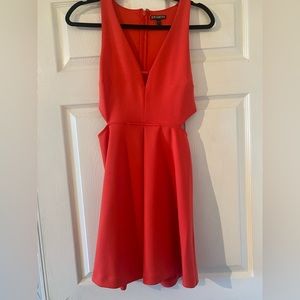 Express skater dress aline plunge neck size 6